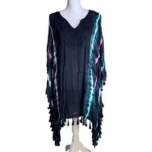 Fashion Fuse Boho Tassel Cover Ups Size Medium